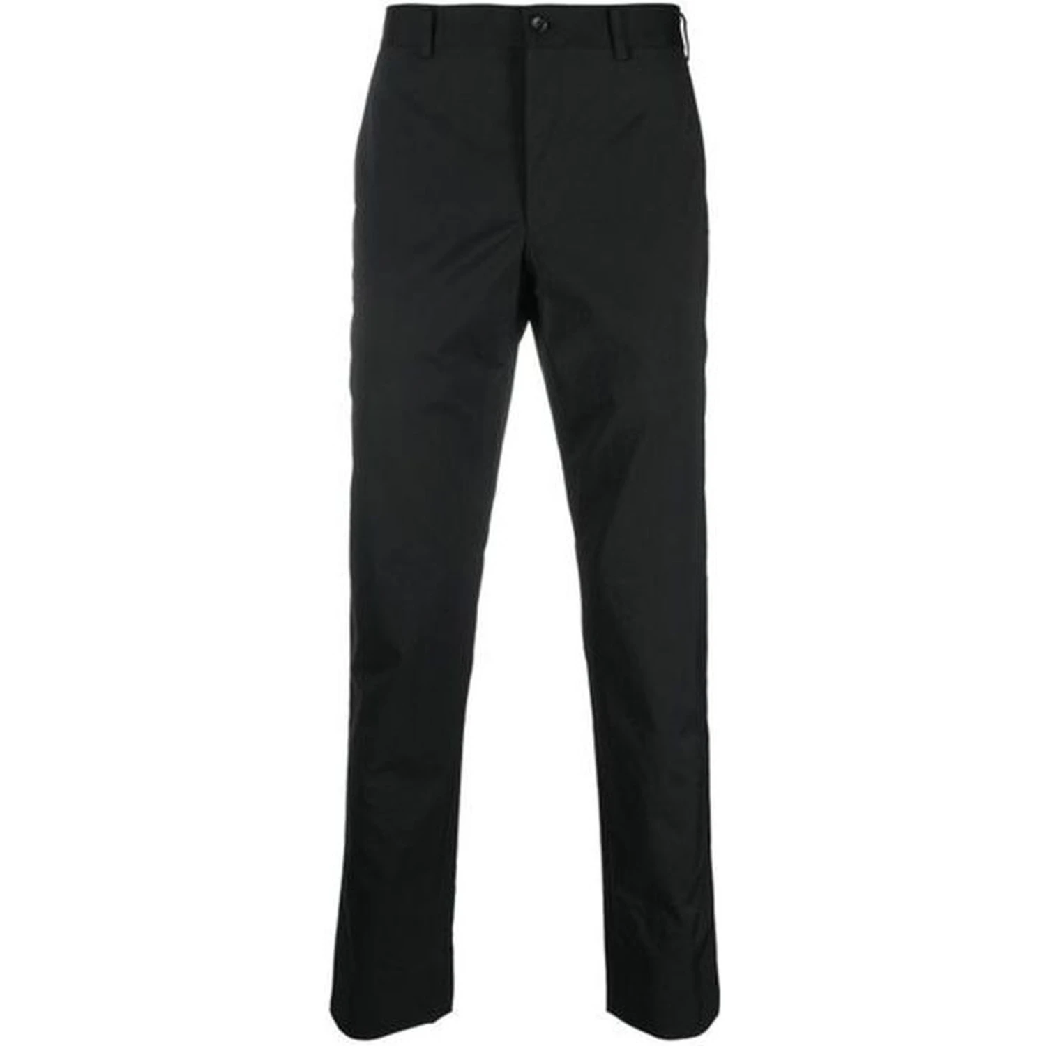 Black Nylon Casual Pants
