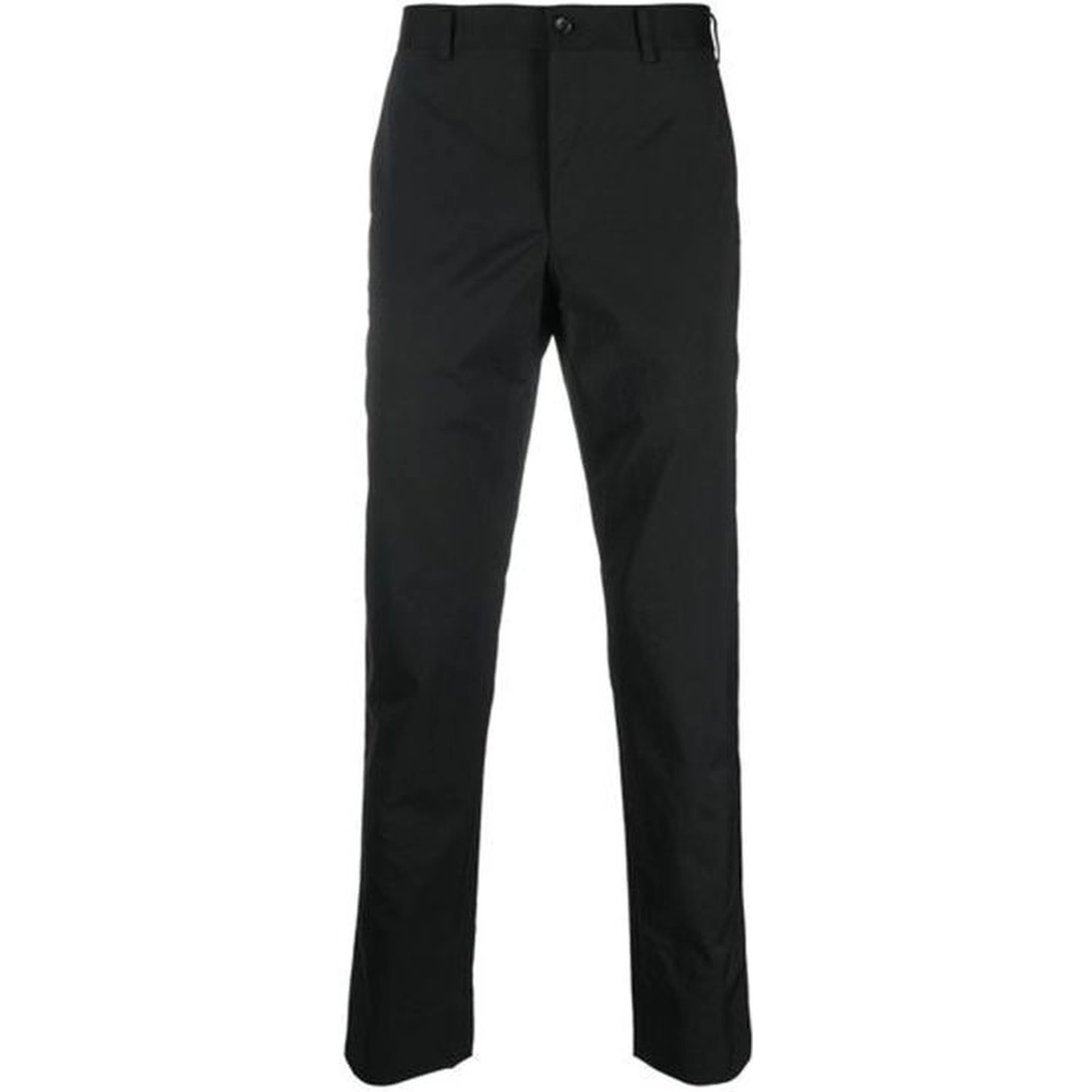 Black Nylon Casual Pants