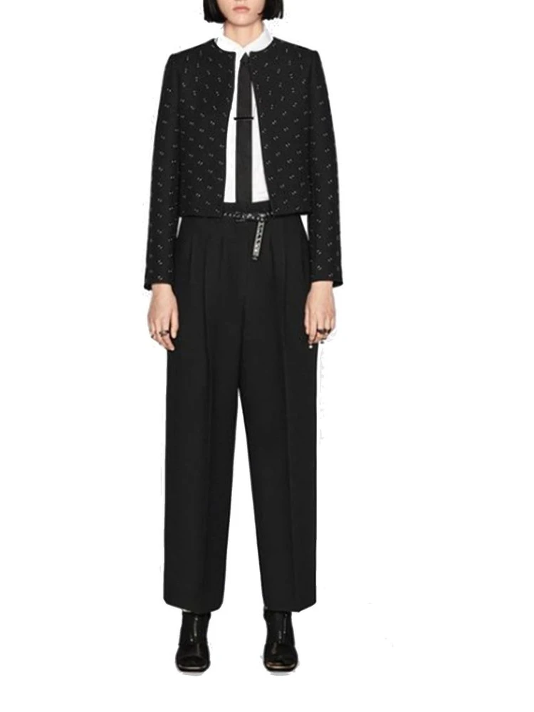 Black Wool Casual Pants alternative