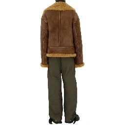 Bicolor Polyamide Casual Pants