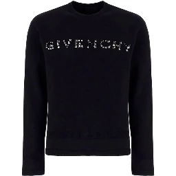 Black Cotton Sweatshirt