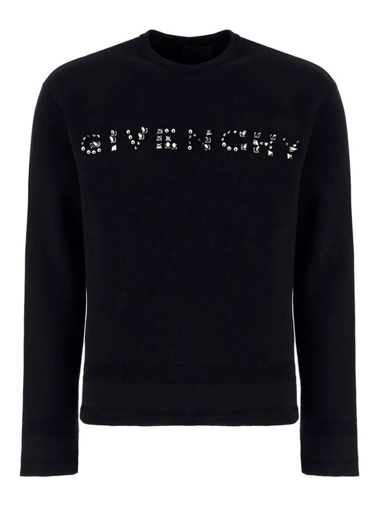 Black Cotton Sweatshirt