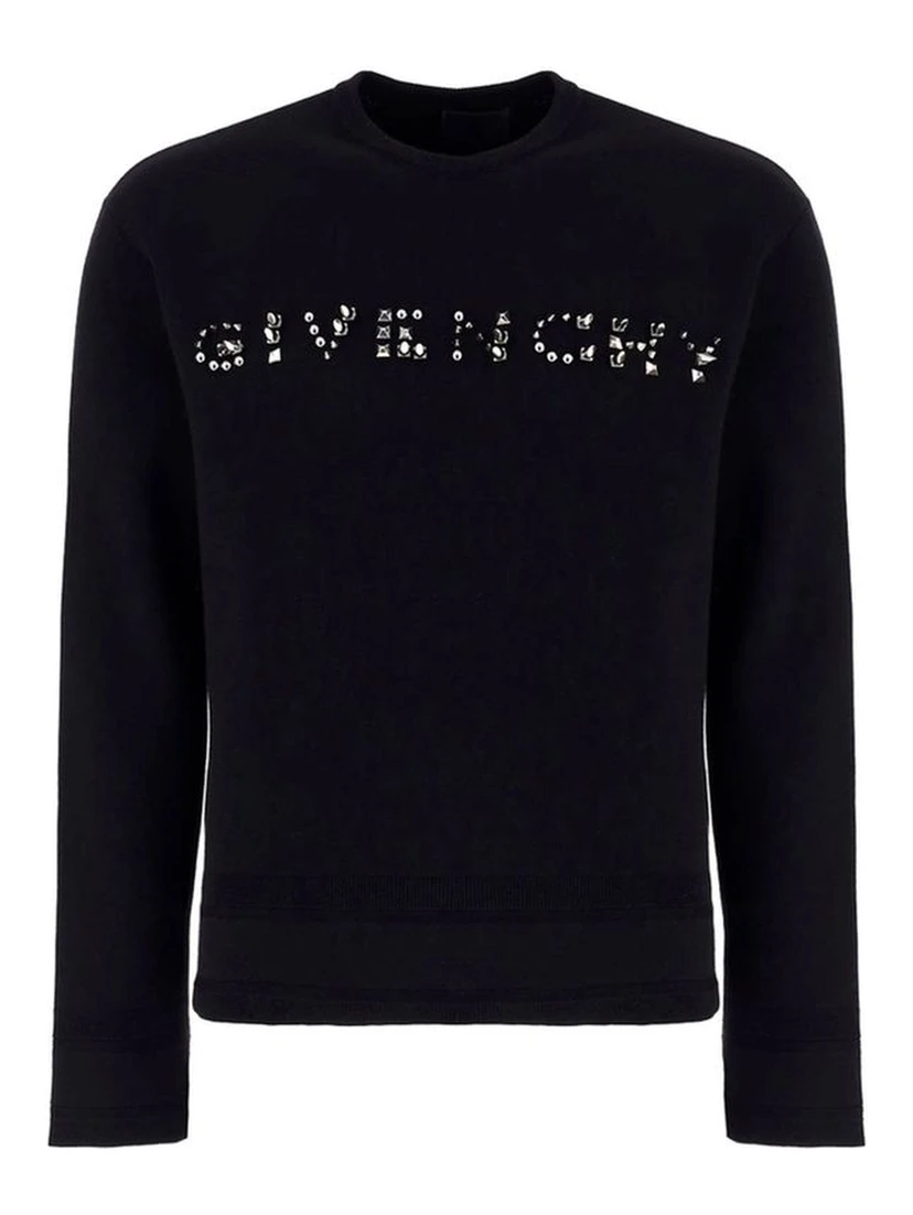 Black Cotton Sweatshirt