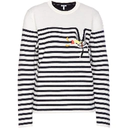 White Elastane Sweatshirt