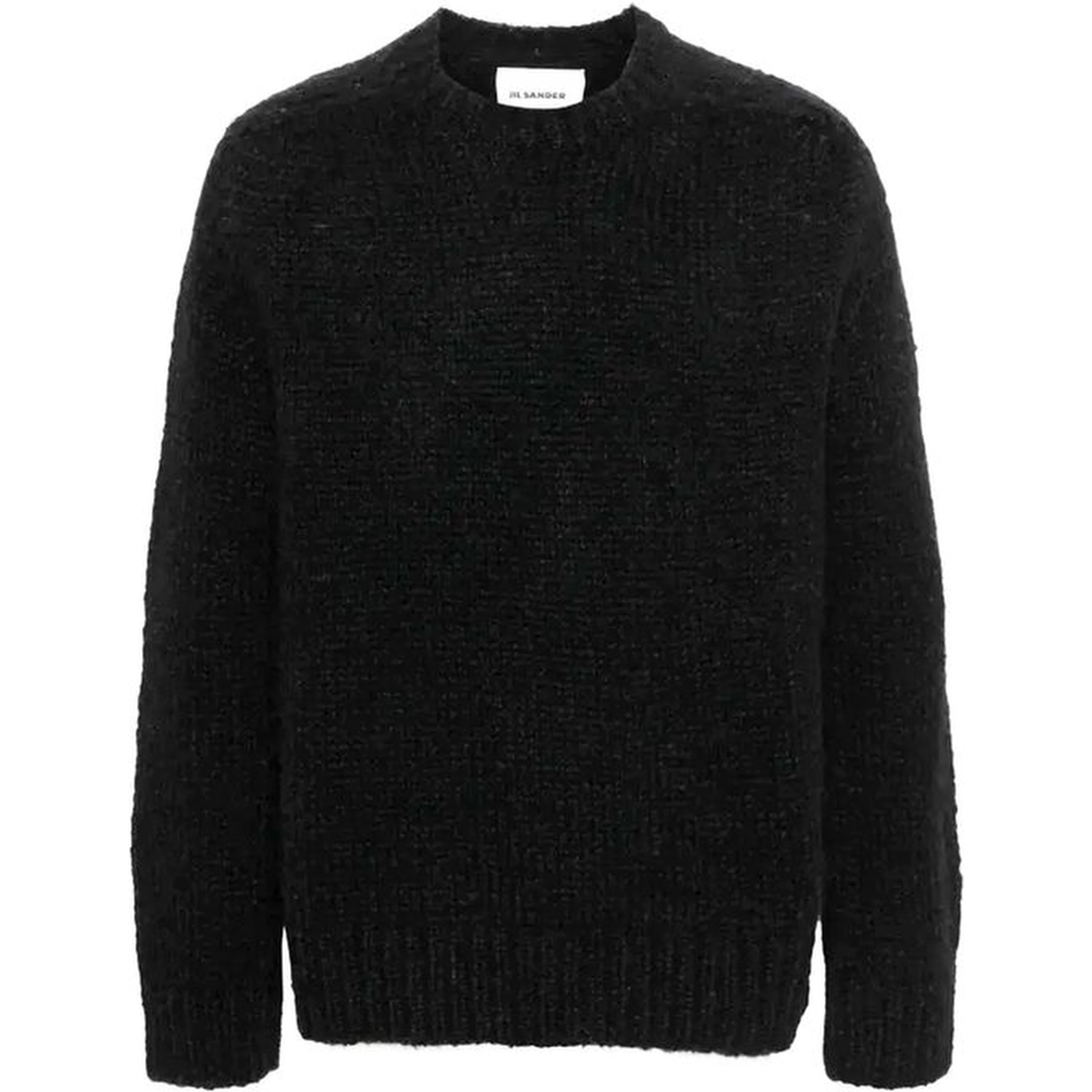 Black Alpaca Leather Sweater
