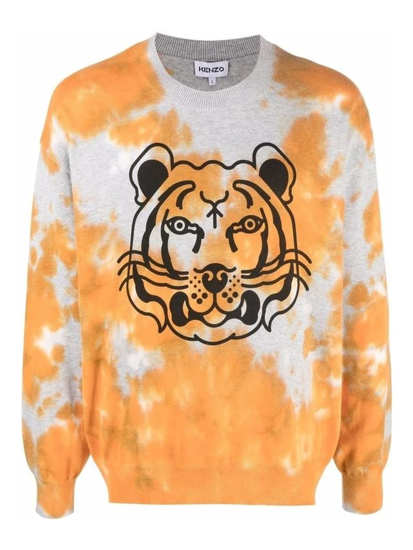 Orange Cotton Sweatshirt