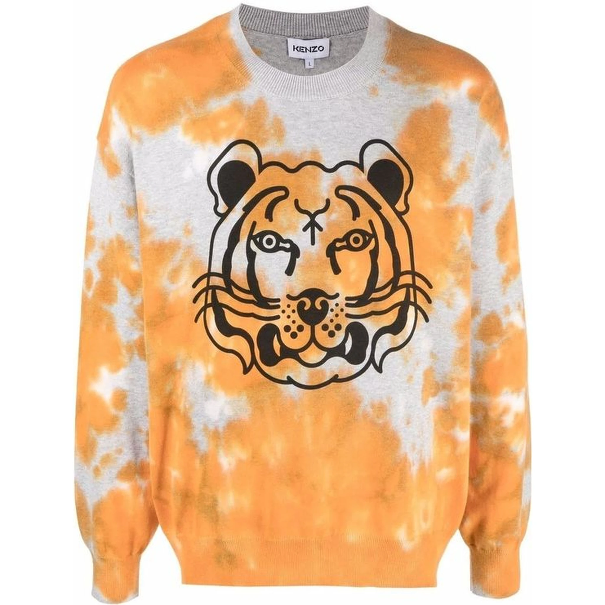 Orange Cotton Sweatshirt