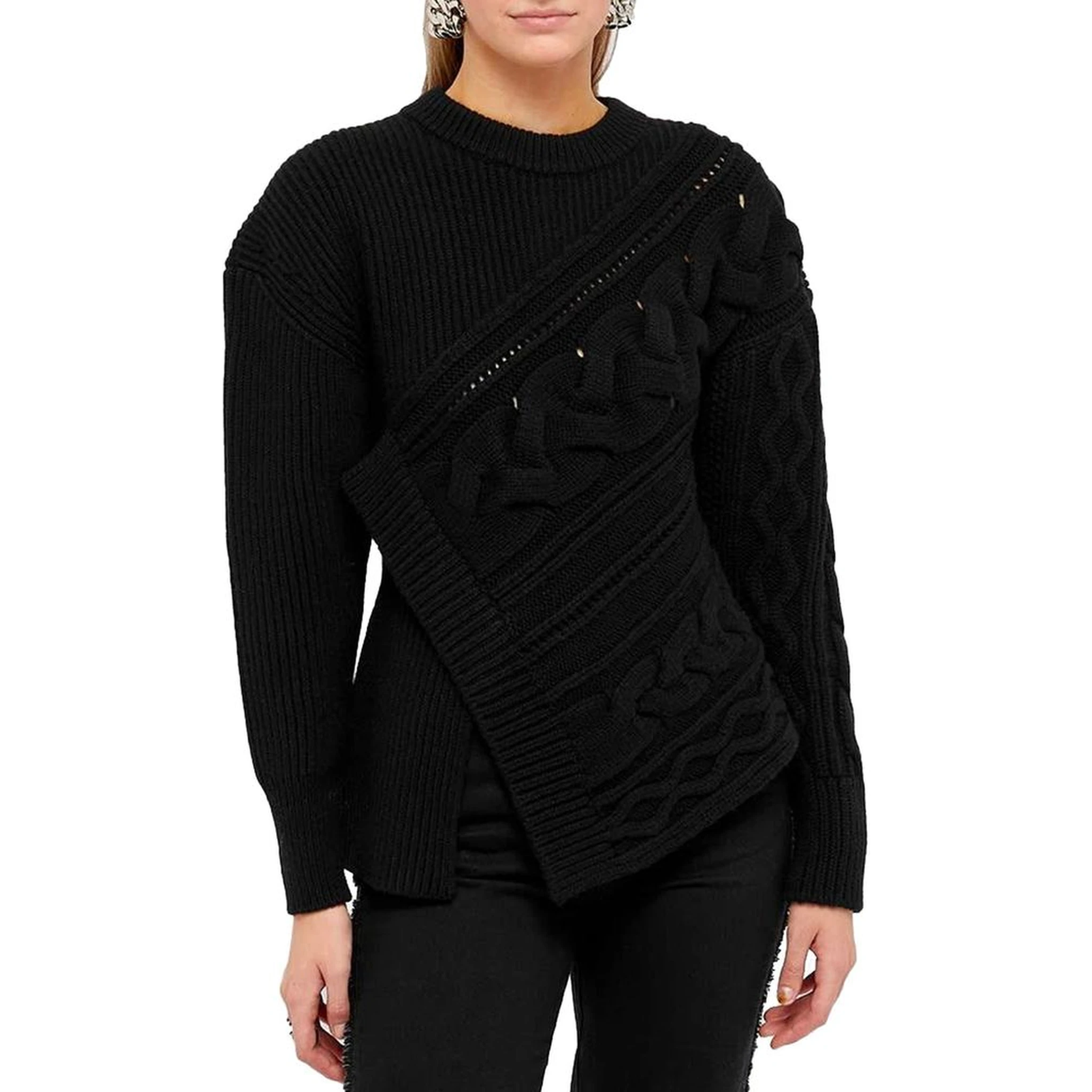 Black Wool Sweatshirt