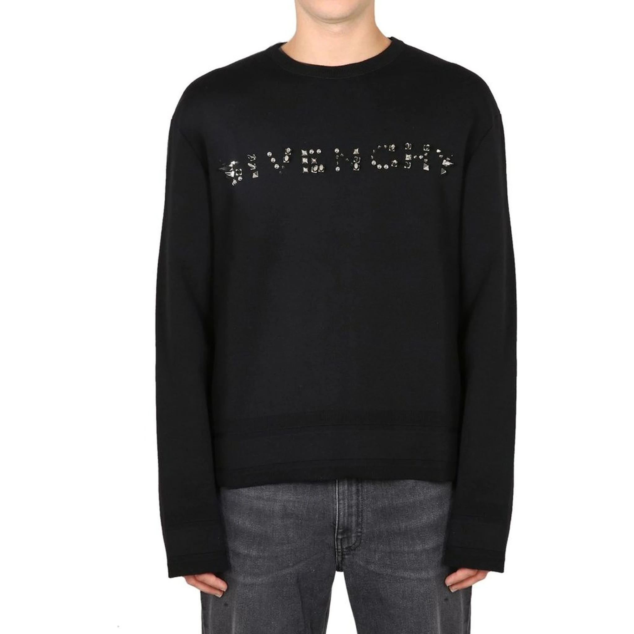 Black Cotton Sweatshirt
