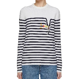 White Elastane Sweatshirt