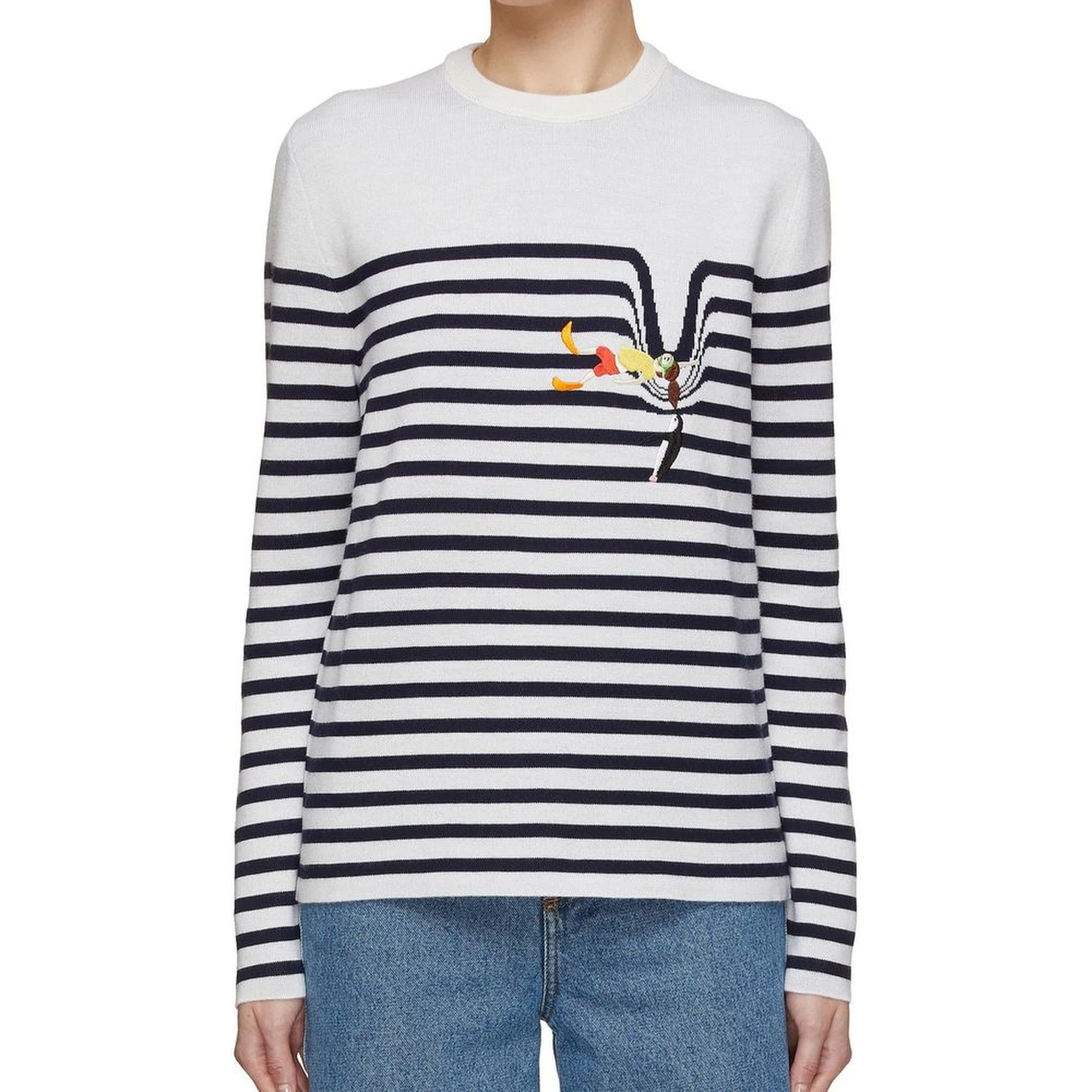 White Elastane Sweatshirt