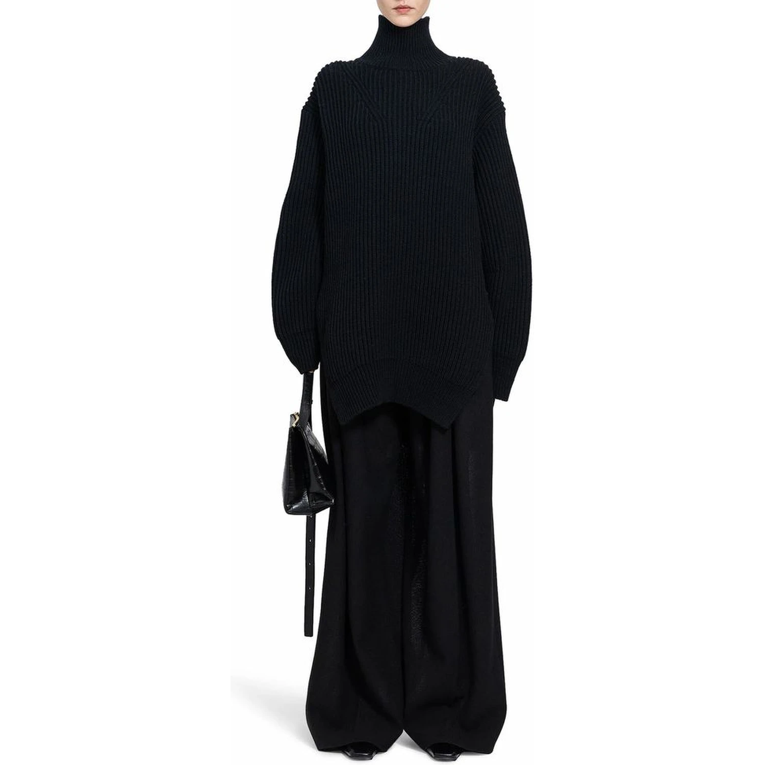 Black Wool Turtleneck