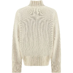 White Silk Sweatshirt