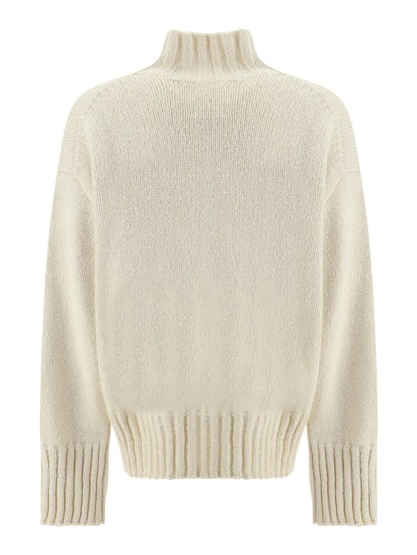 White Silk Sweatshirt