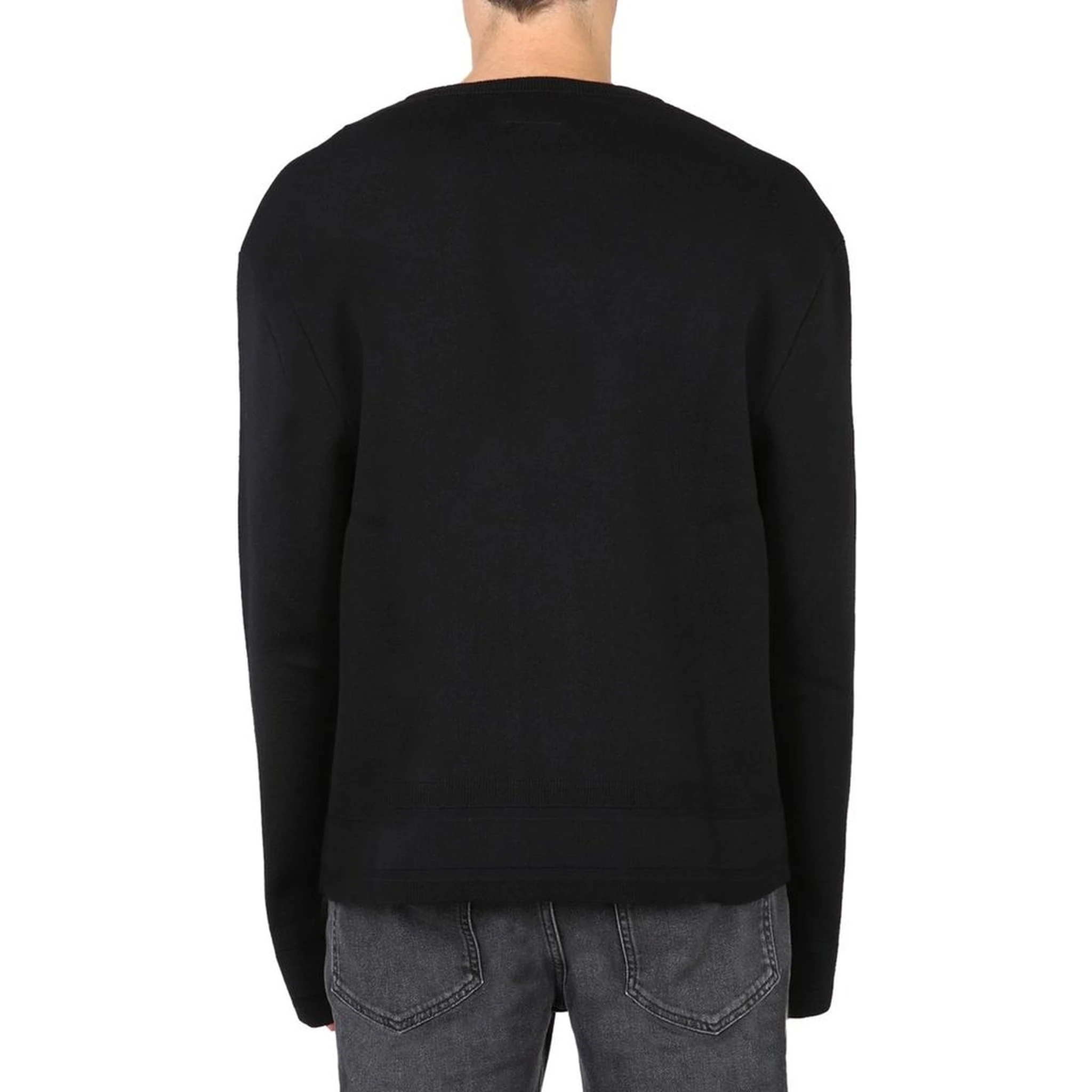 Black Cotton Sweatshirt