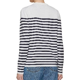 White Elastane Sweatshirt