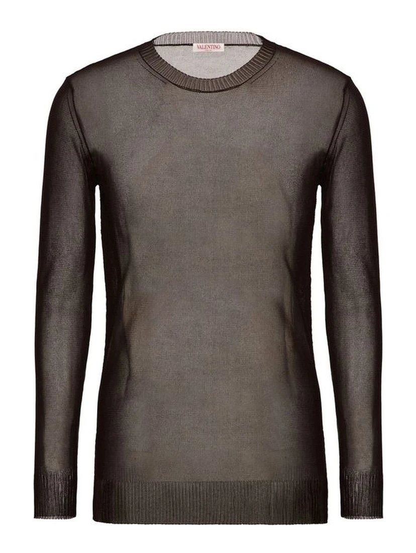 سويت شيرت حريري بني