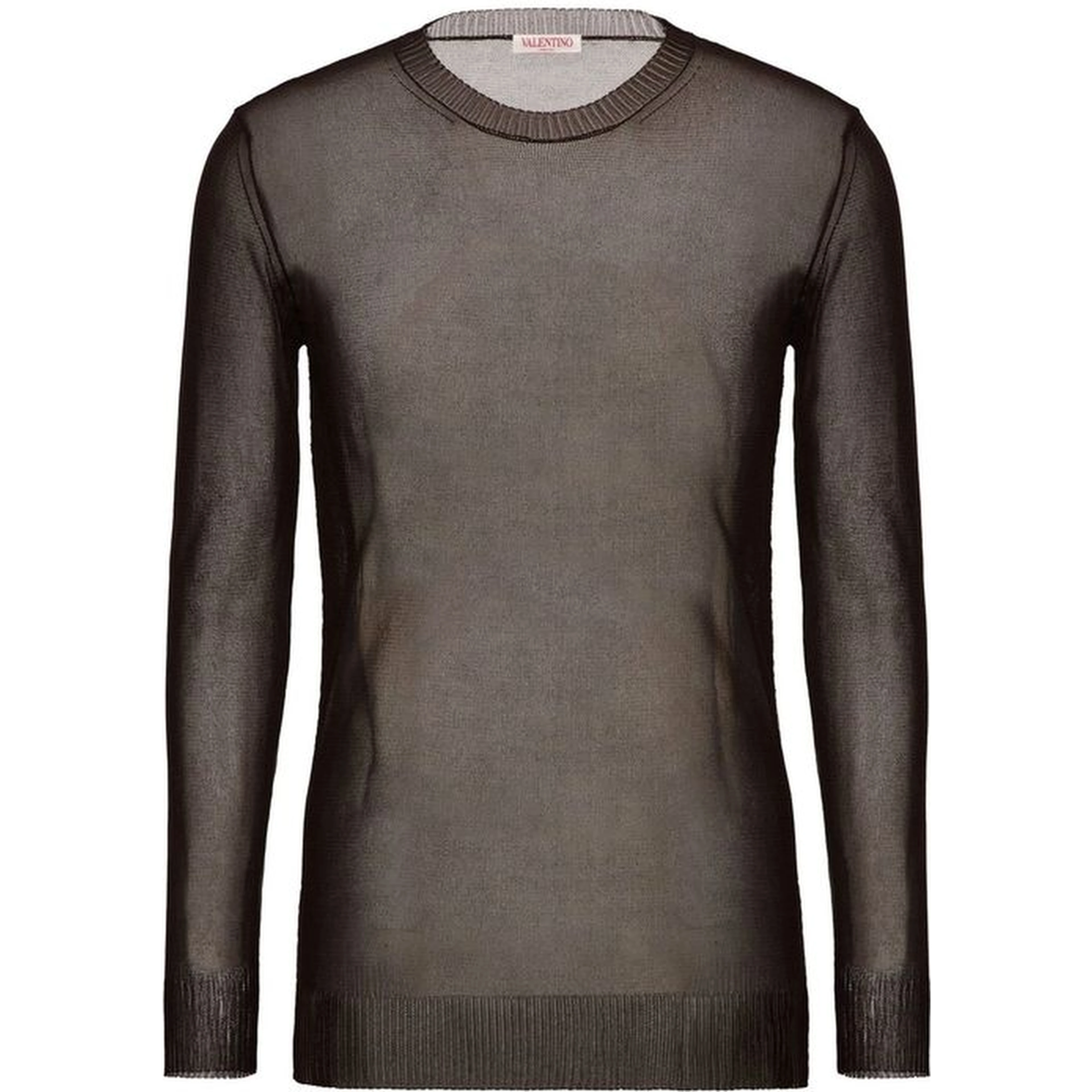 Brown Silk Sweatshirt
