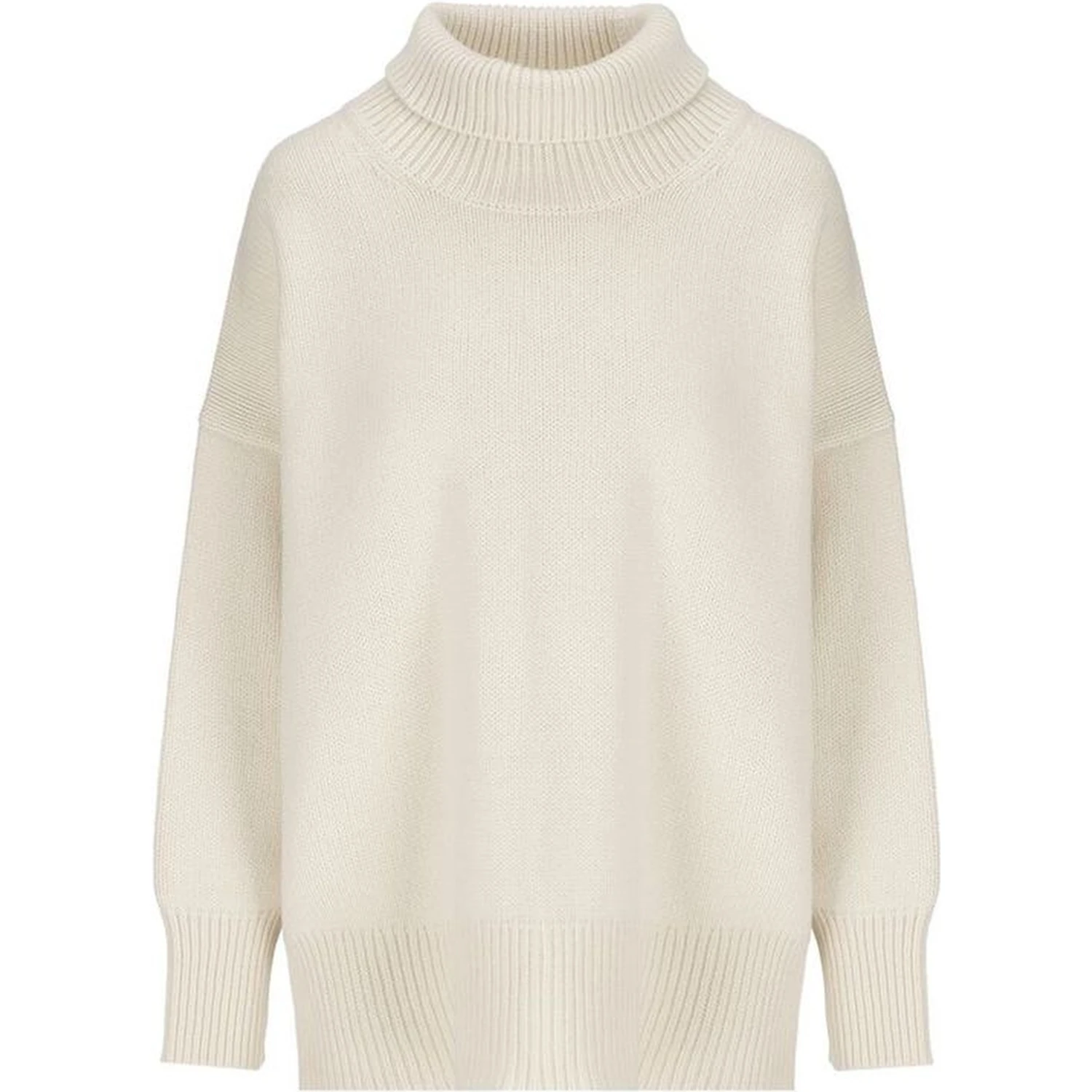 White Cashmere Turtleneck