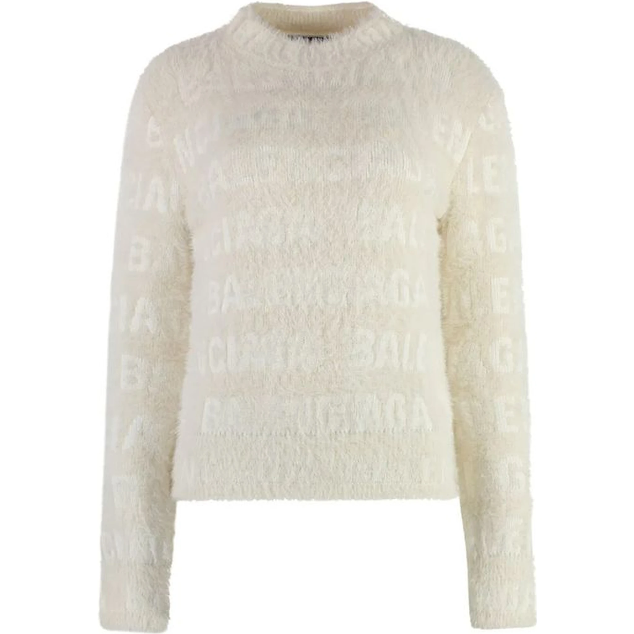 White Elastane Sweatshirt