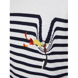 White Elastane Sweatshirt