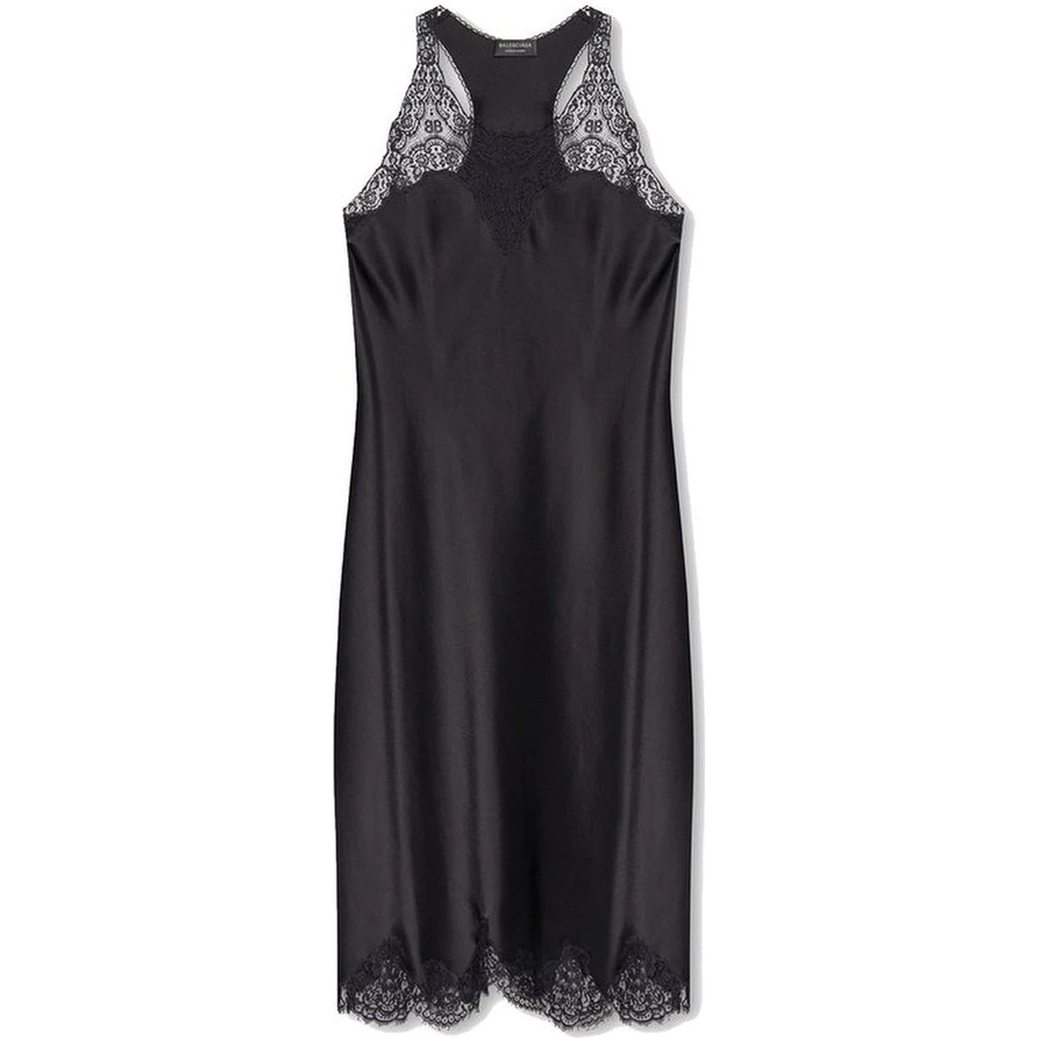 Black Acetate Casual Dress
