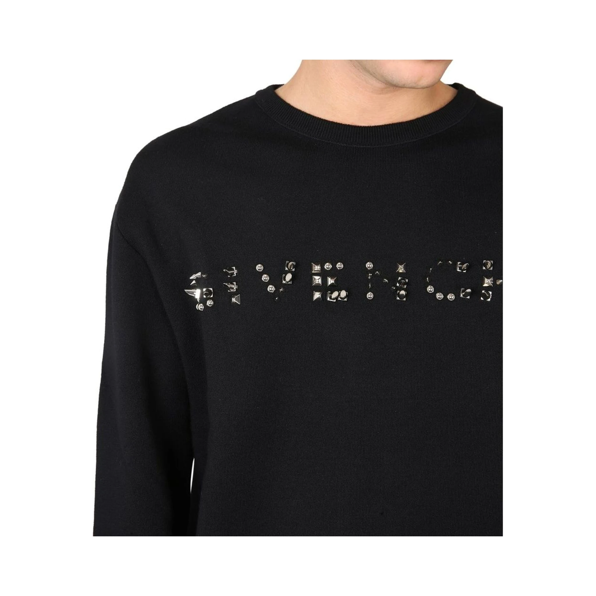 Black Cotton Sweatshirt