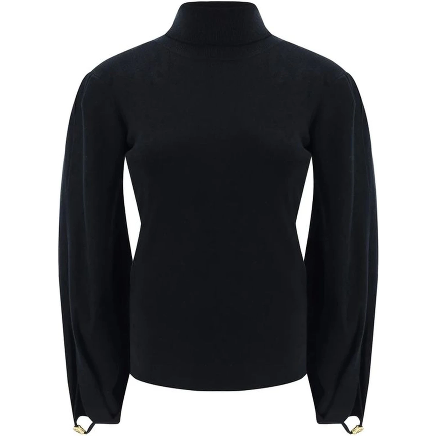 Black Polyamide Sweatshirt