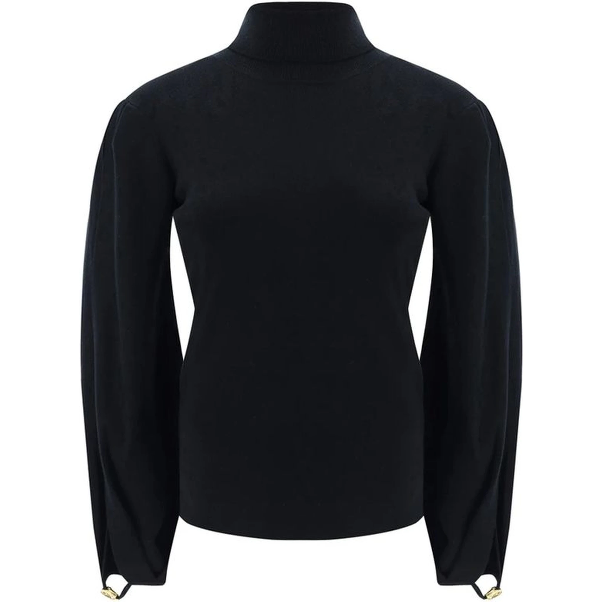Black Polyamide Sweatshirt