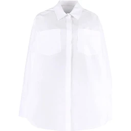 فستان قطني أبيض كاجوال