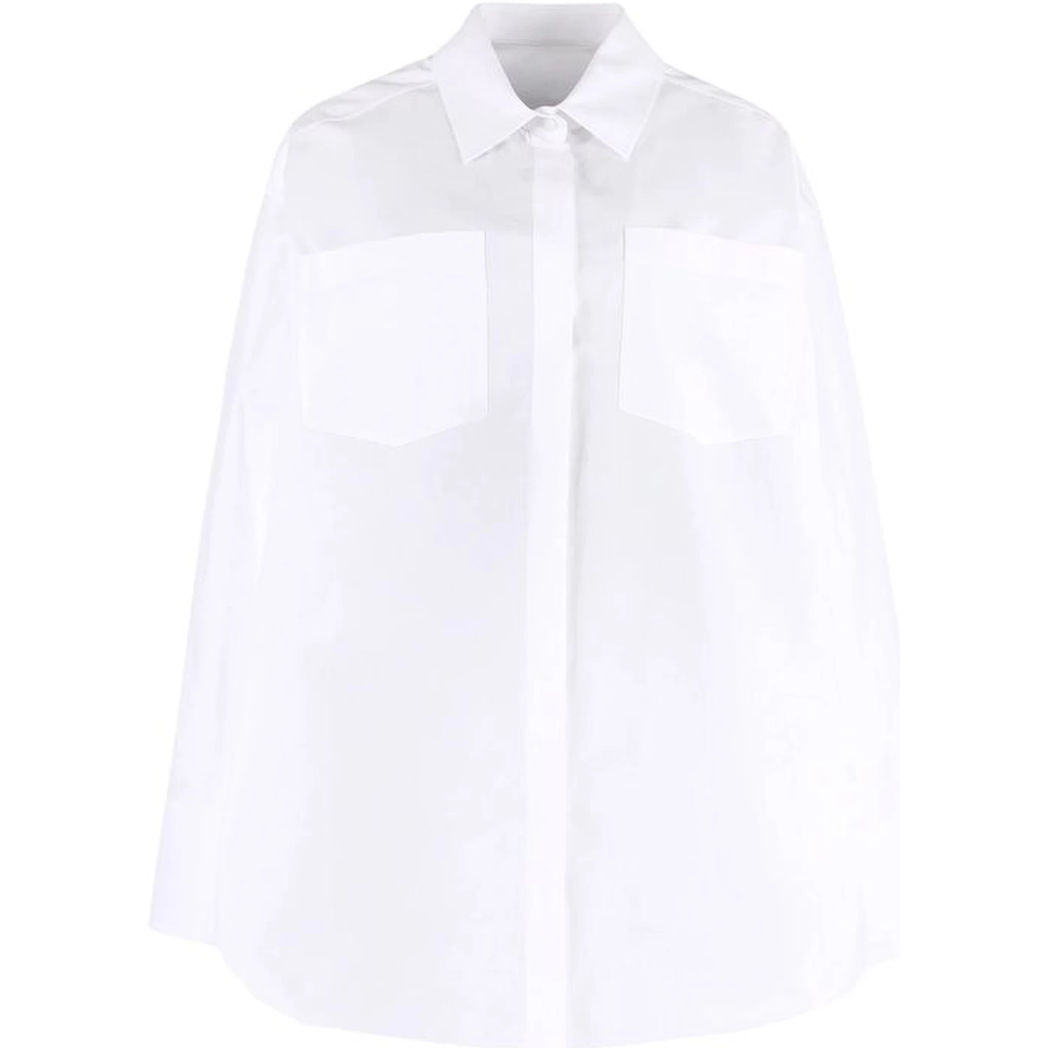 فستان قطني أبيض كاجوال