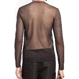 سويت شيرت حريري بني