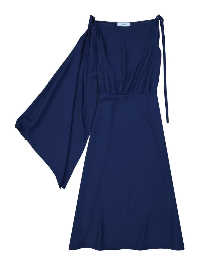 Blue Acetate Cocktail Dress