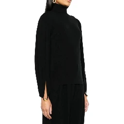Black Polyamide Sweatshirt