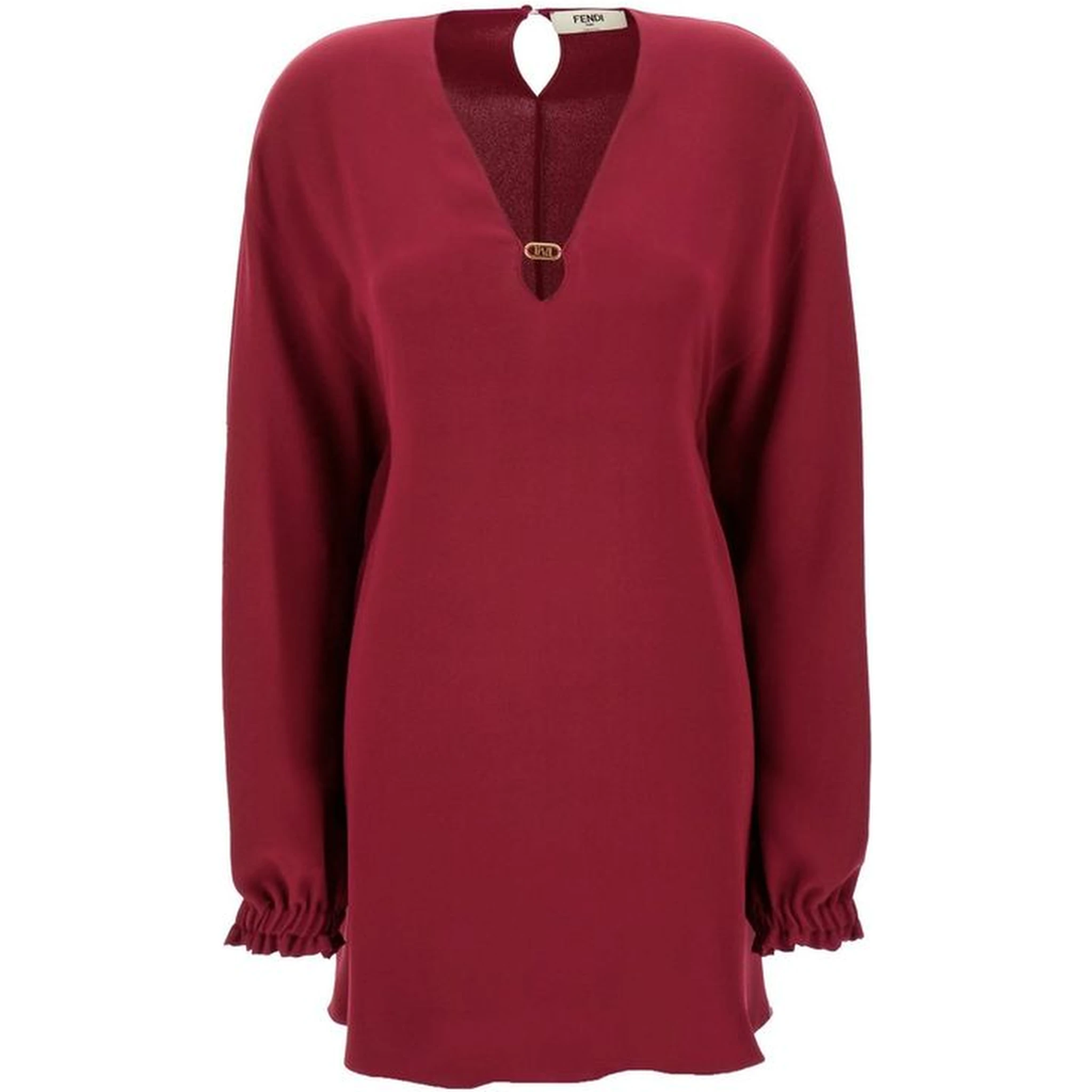 Purple Silk Casual Dress