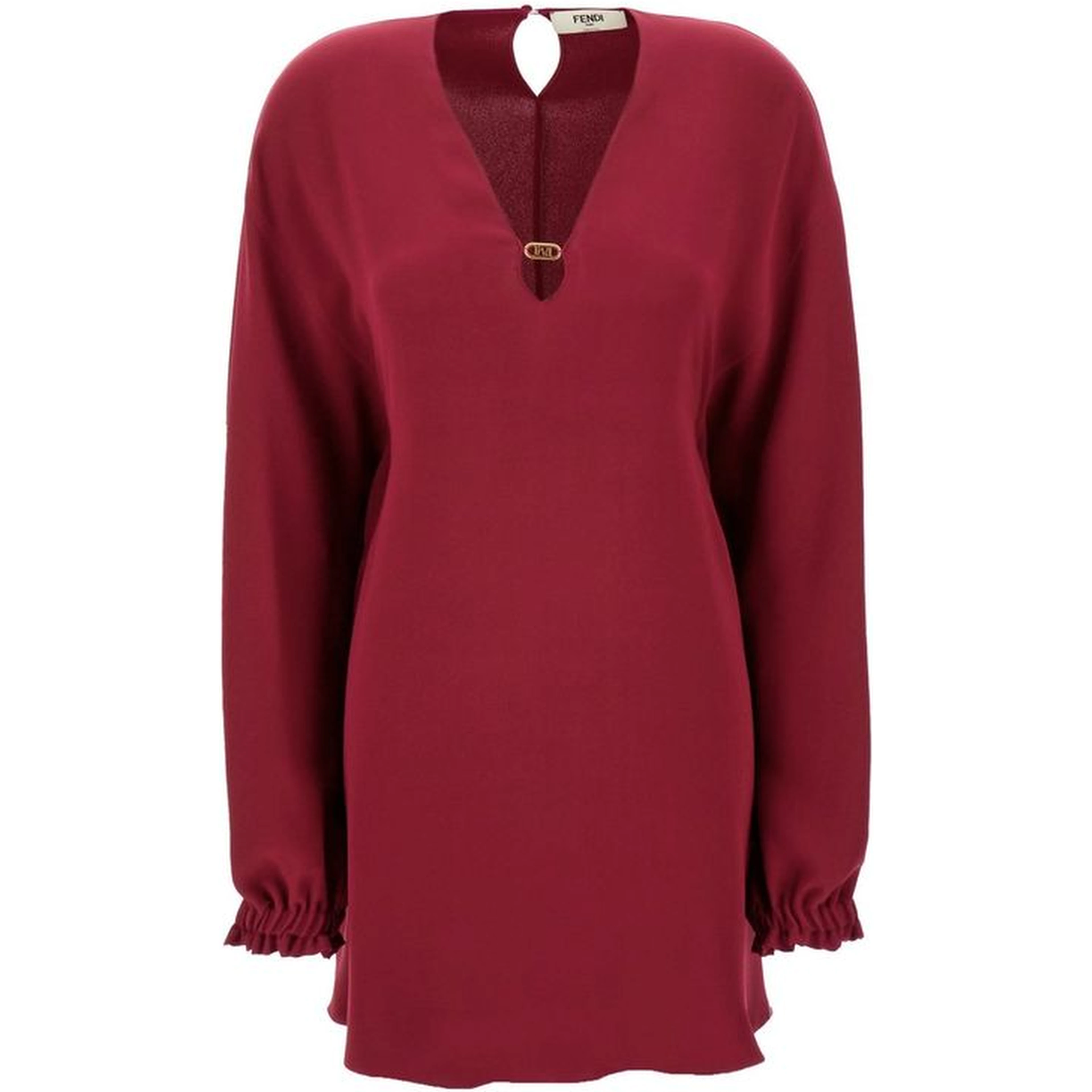 Purple Silk Casual Dress