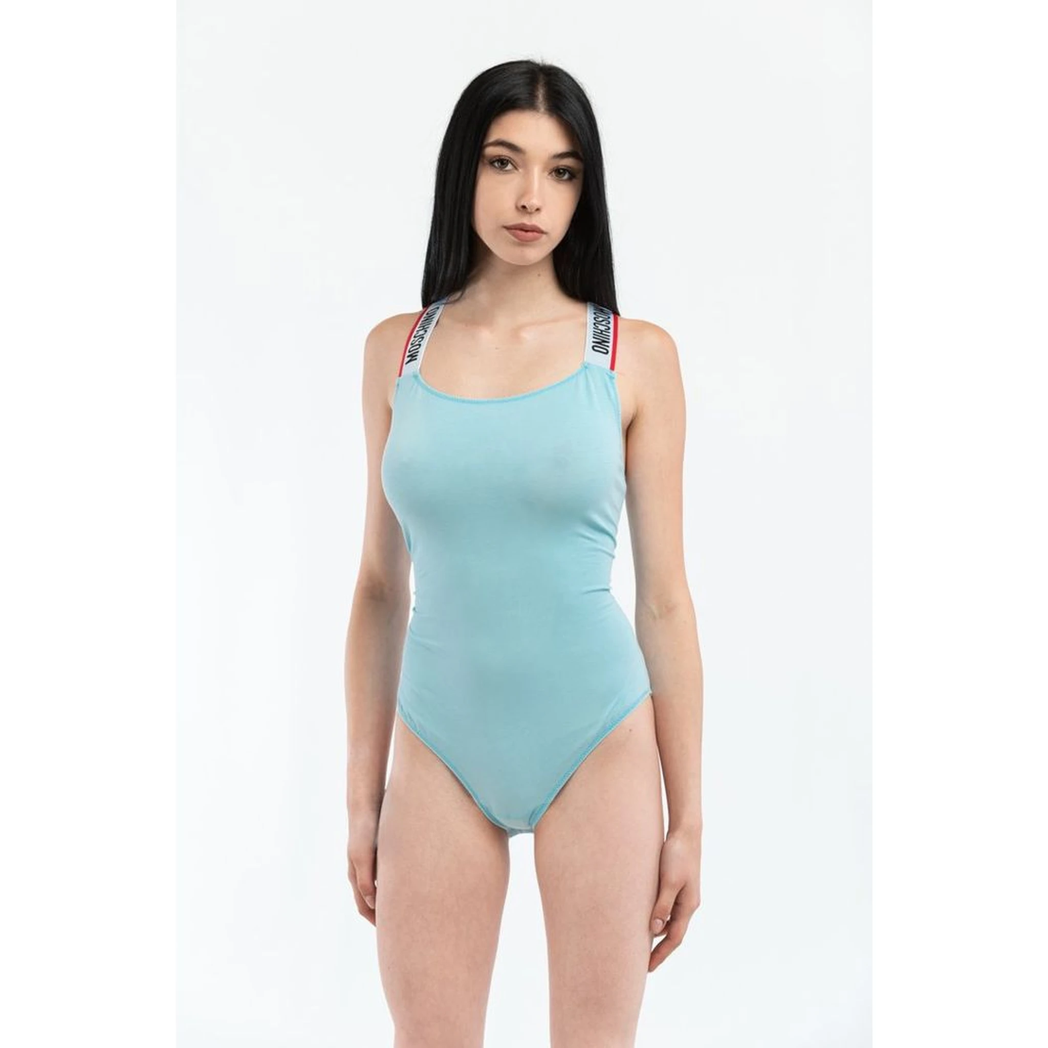Blue Cotton Bodysuit