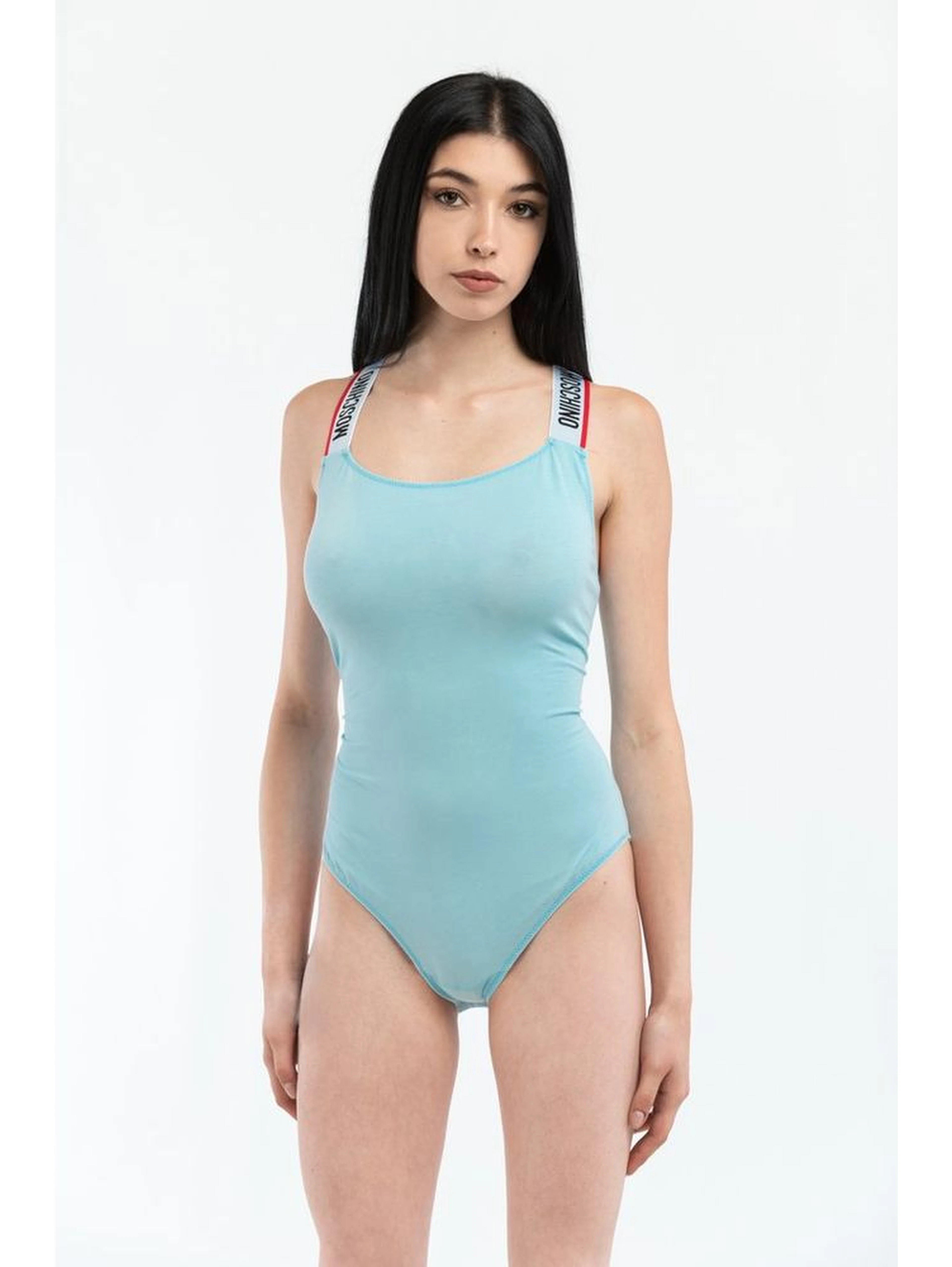 Blue Cotton Bodysuit