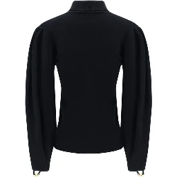 Black Polyamide Sweatshirt