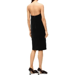 Black Cotton Cocktail Dress