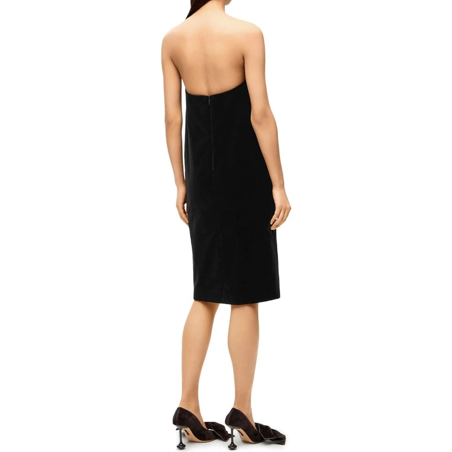 Black Cotton Cocktail Dress
