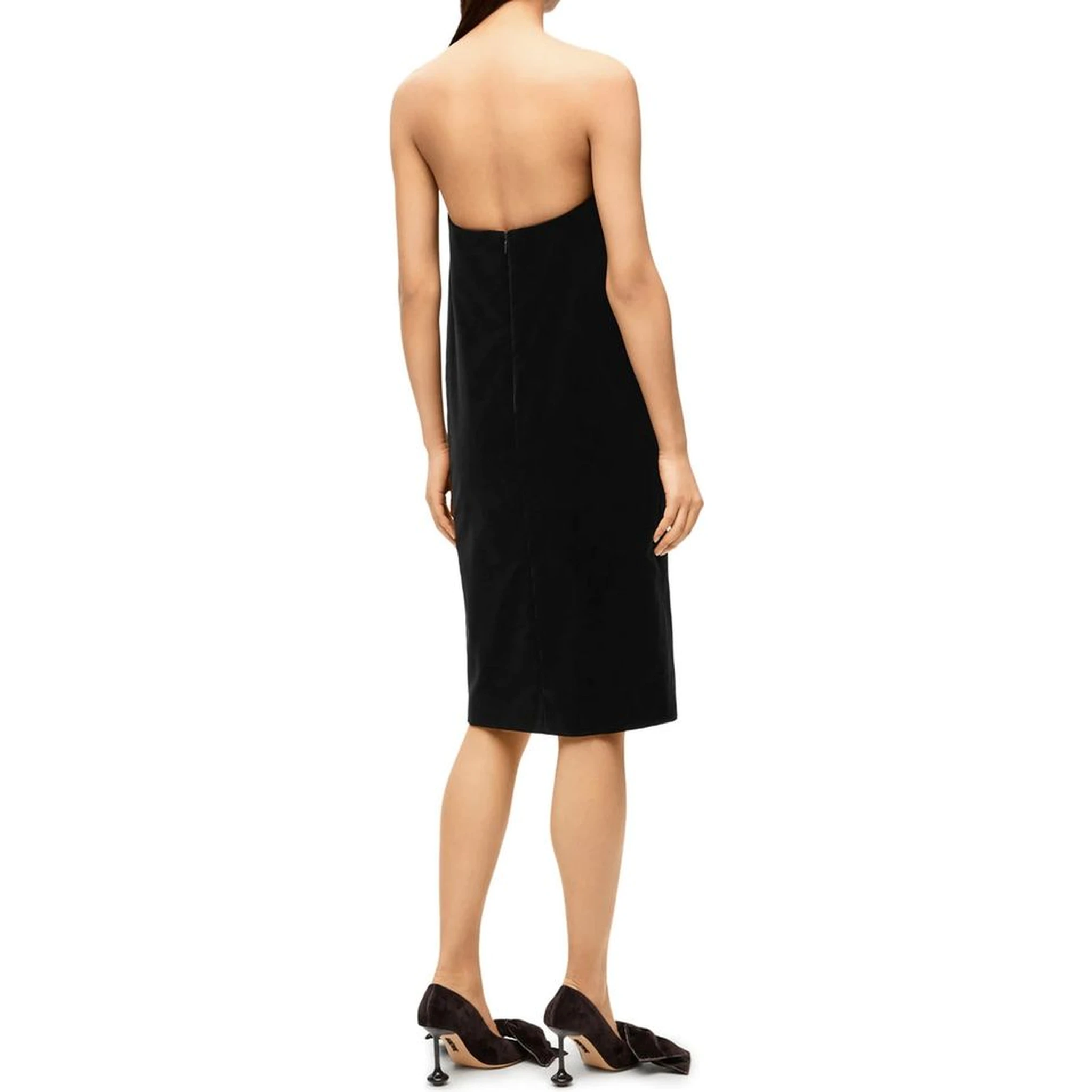 Black Cotton Cocktail Dress