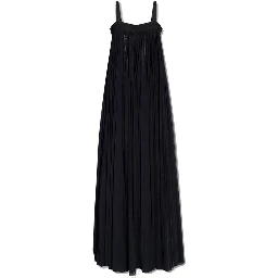 Black Cotton Casual Dress