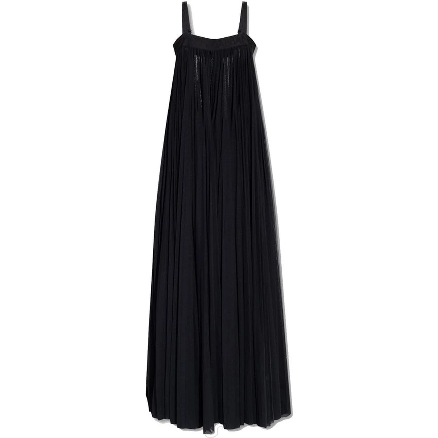 Black Cotton Casual Dress
