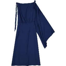 Blue Acetate Cocktail Dress