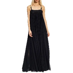 Black Cotton Casual Dress