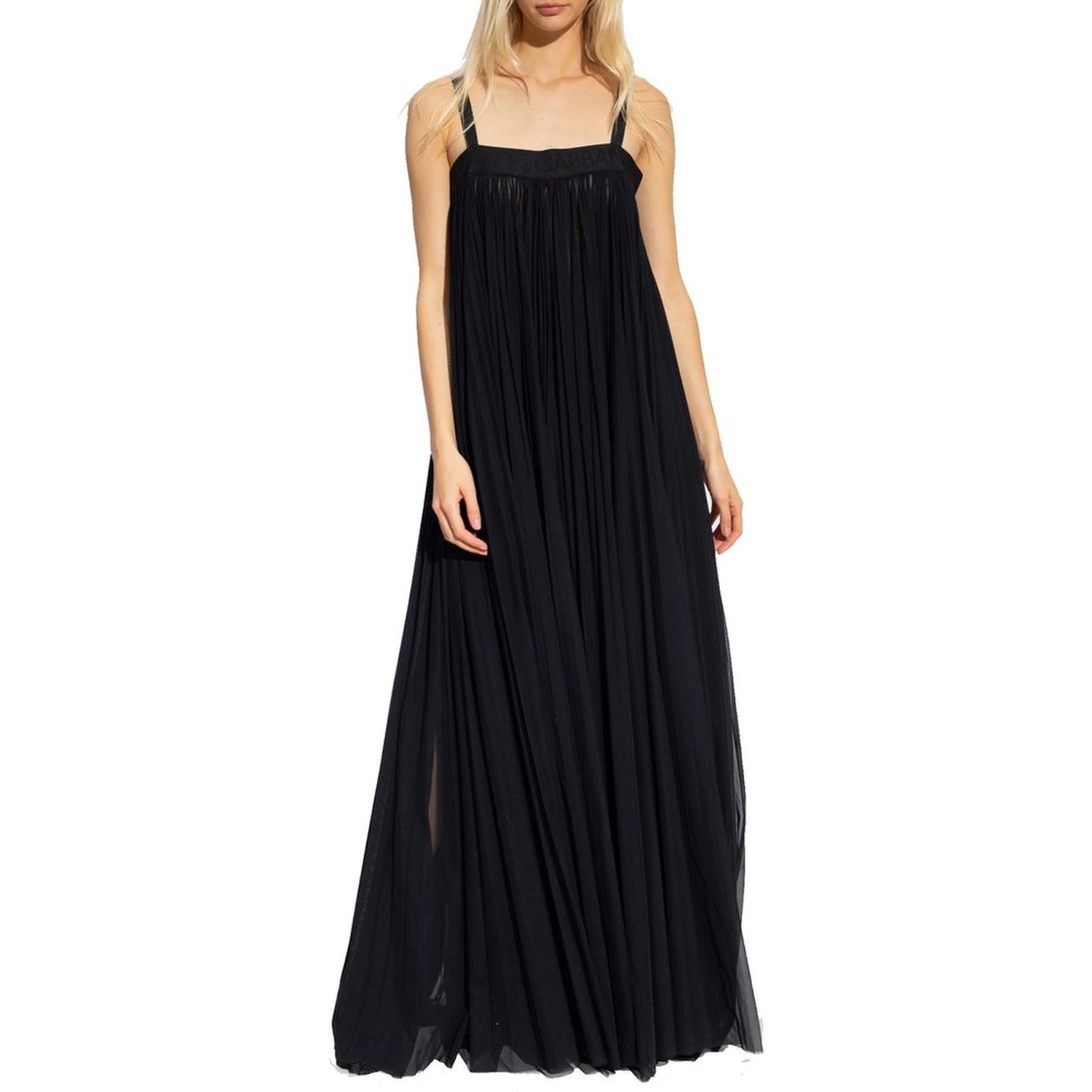Black Cotton Casual Dress