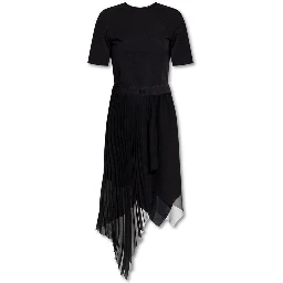 Black Polyester Casual Dress