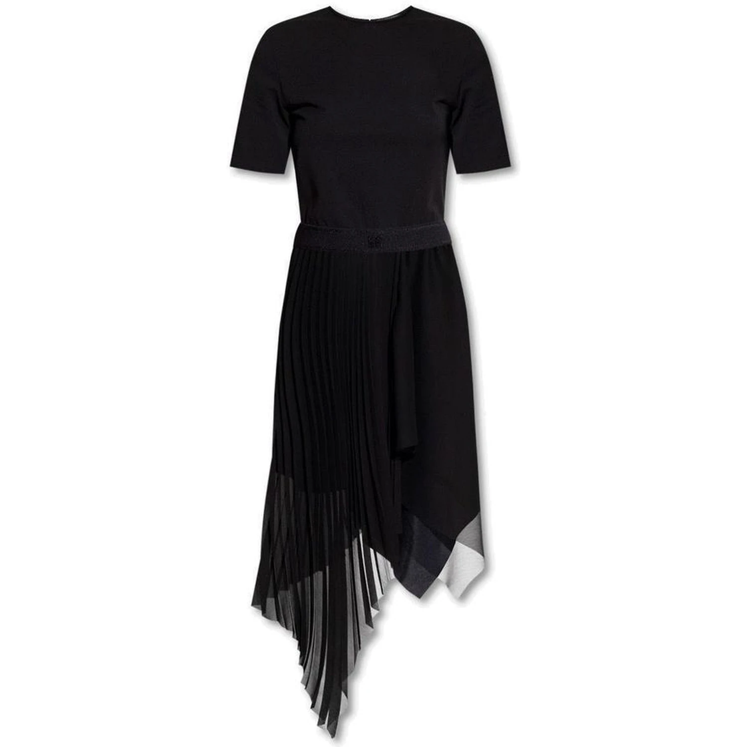 Black Polyester Casual Dress