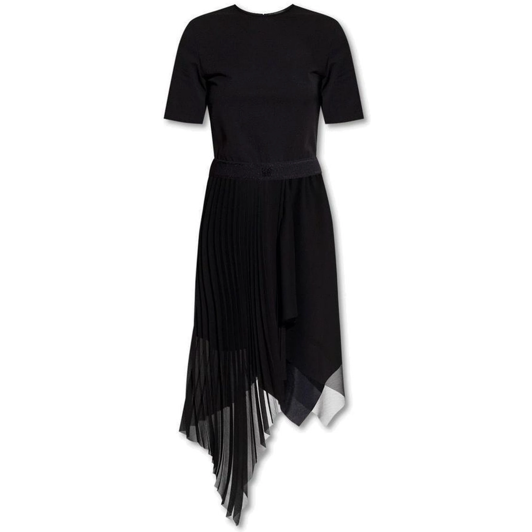 Black Polyester Casual Dress